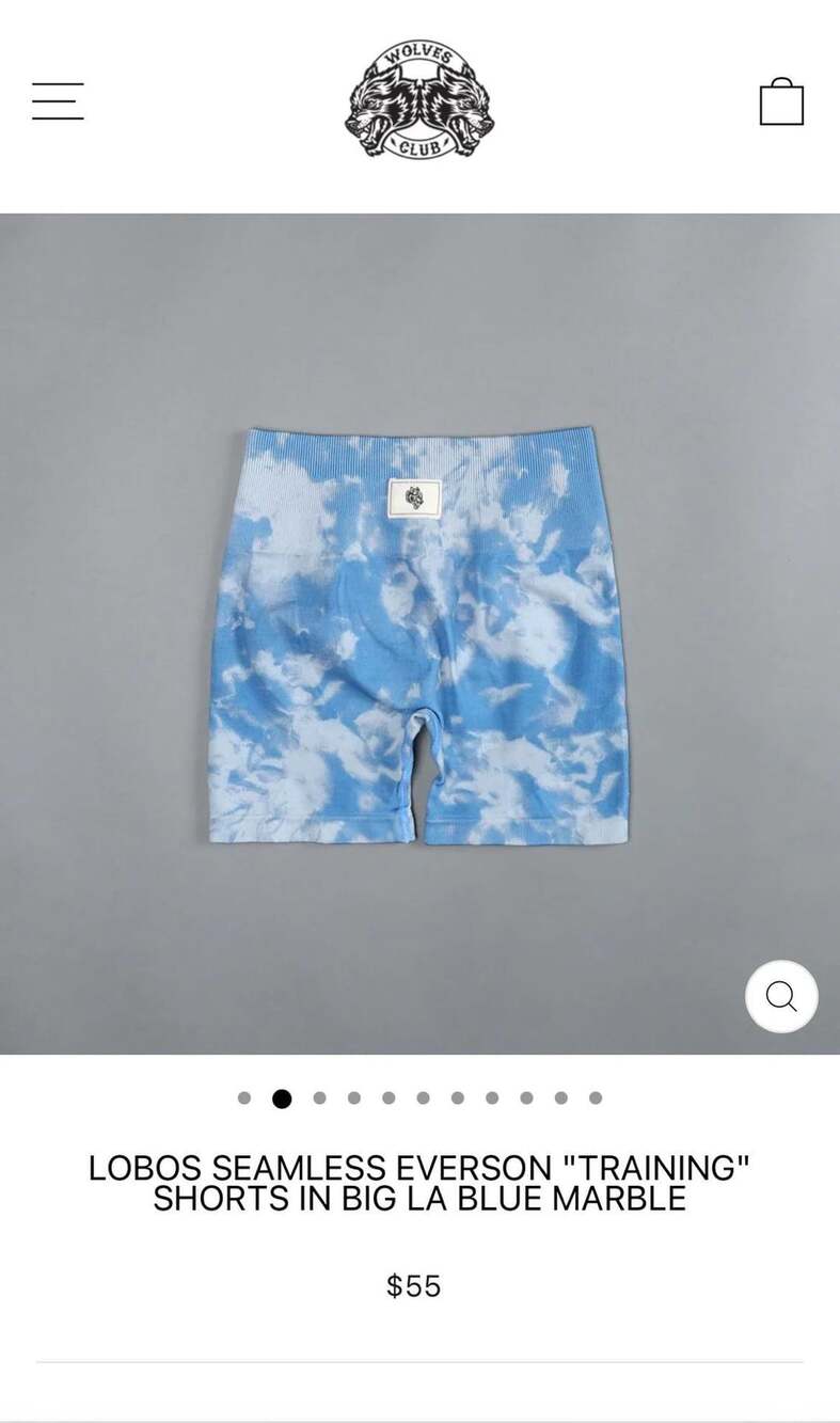 Darc Sport Everson Training Shorts Size Medium Blue Marble
